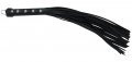 20 in Strap Whip - Black Leather
