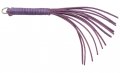 10 in Purple Leather Thong Whip