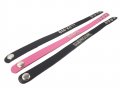 Pink Leather Wordband Collars