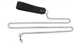 Chain Leash with Leather Handle