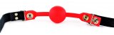 Silicone Bit/Ball Gags (Leather strap, Nickel-Free hardware, removable ball)