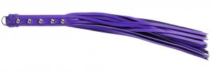 20" Purple Leather Strap Whip