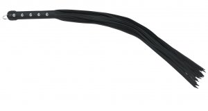 30" Black Leather Strap Whip