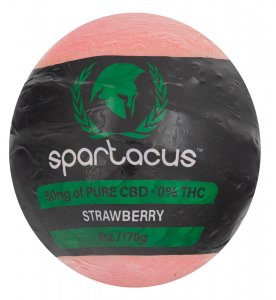 Spartacus CBD Bath Bomb - Strawberry