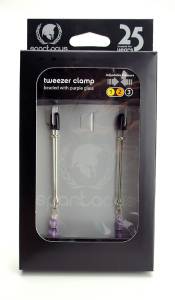 Purple Beaded Clamps - Tweezer