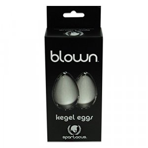 Blown Glass Kegel Eggs Clear