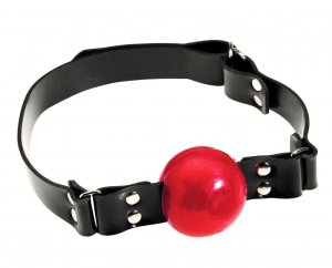 Rubber Ball/Strap Gag (Double D-ring closure)