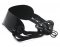 FAUX GLOSSY LEATHER STRAP-ON HARNESS WITH BACK SUPPORT